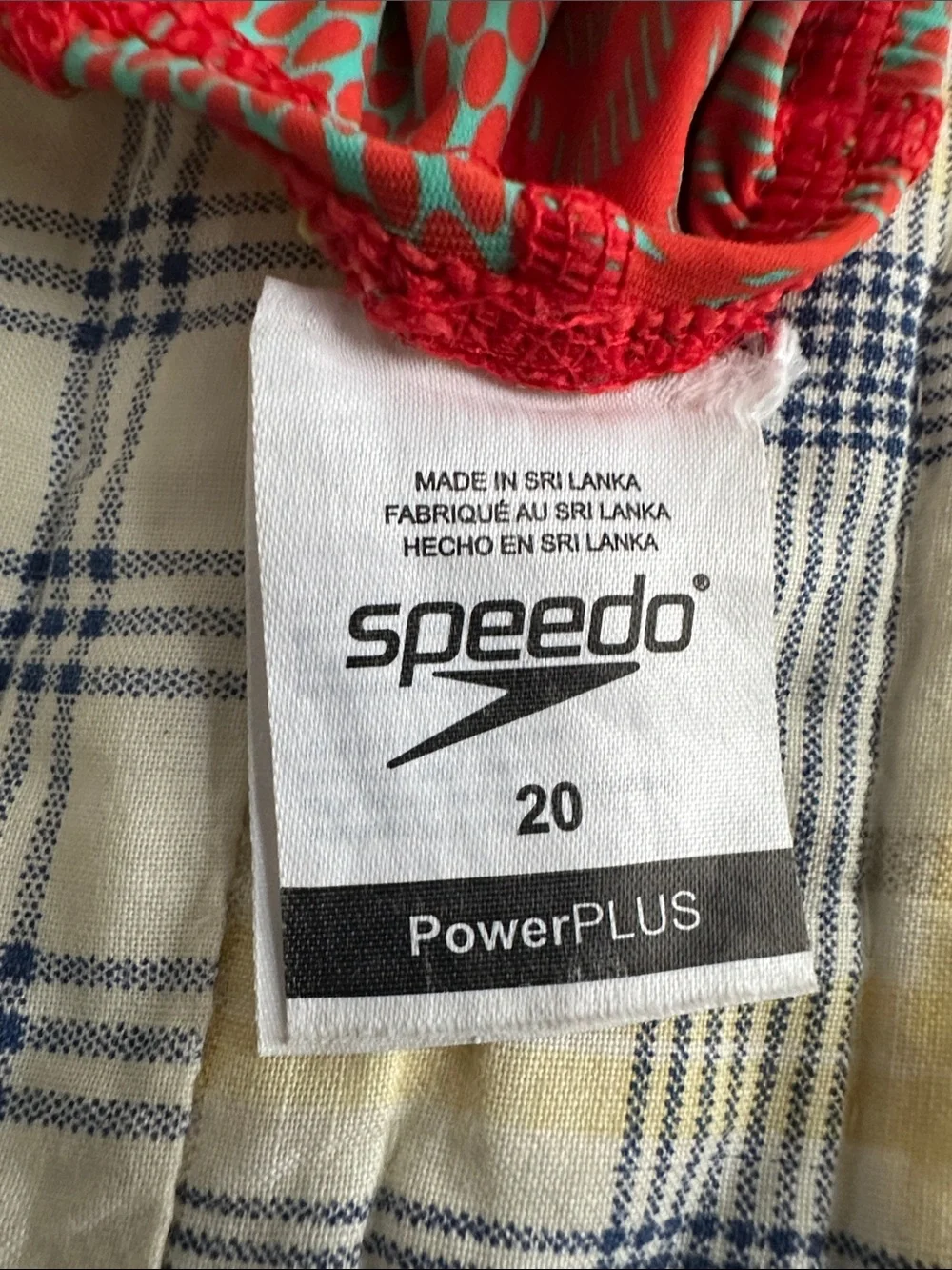 Speedo Power Plus Size 20 Women’s Tech Suit Swimsuit, approved for 12 and under